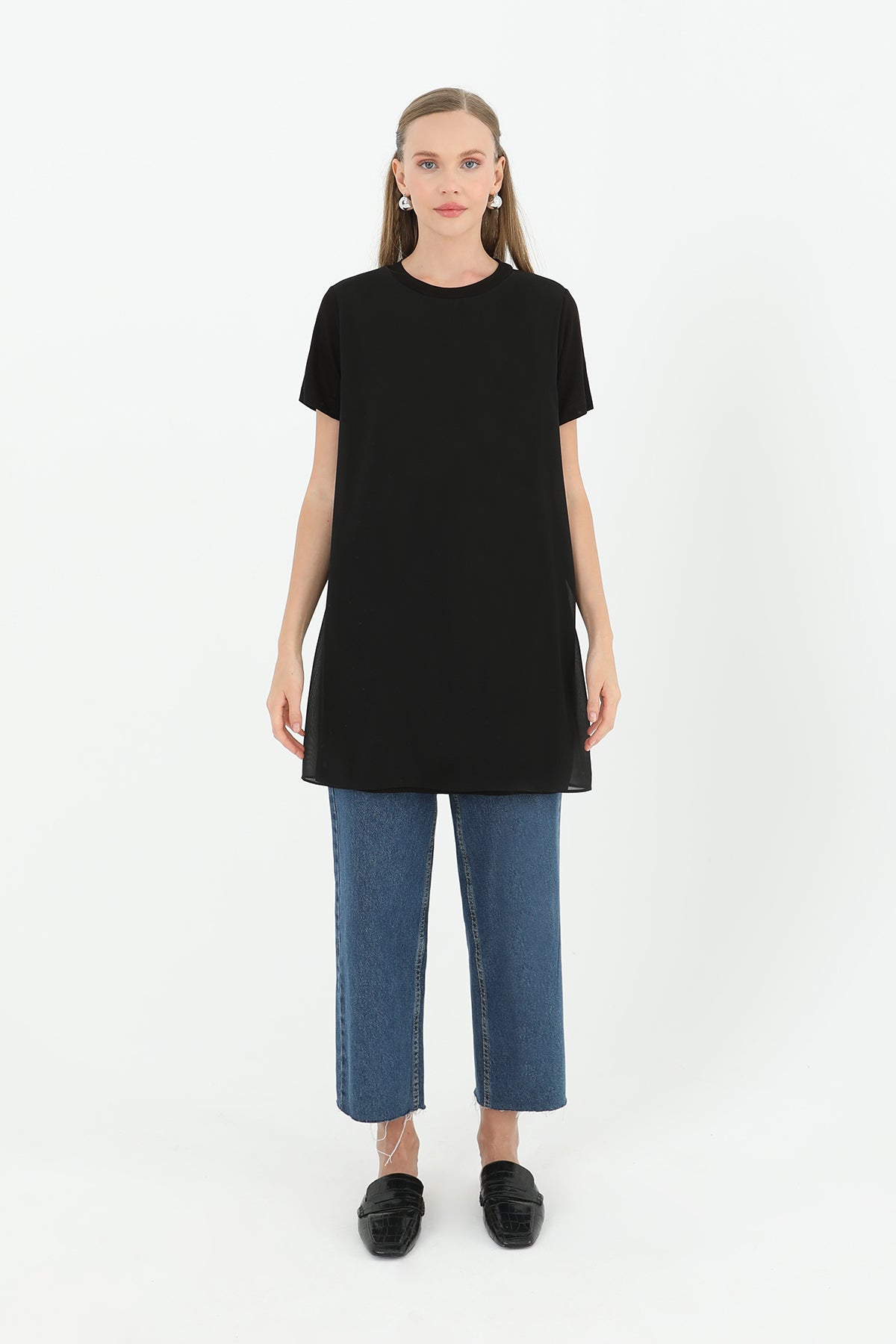 Puane Kadın Basic Uzun T-Shirt