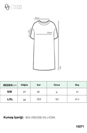 Puane Kadın Basic Uzun T-Shirt