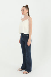 Soul Kadın Çizgili Bol Denim Pantolon