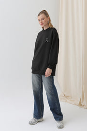 Soul Kadın Arkası Leopar Detaylı Sweatshirt