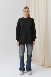 Soul Kadın Arkası Leopar Detaylı Sweatshirt