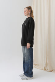 Soul Kadın Arkası Leopar Detaylı Sweatshirt