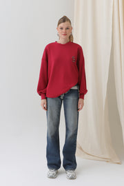 Soul Kadın Arkası Leopar Detaylı Sweatshirt