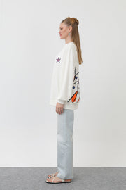 Soul Kadın Balık Nakışlı Sweatshirt