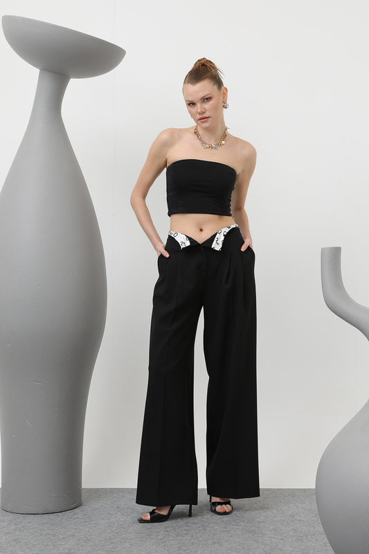 Soul Kadın Desenli Astar Detaylı Pantolon