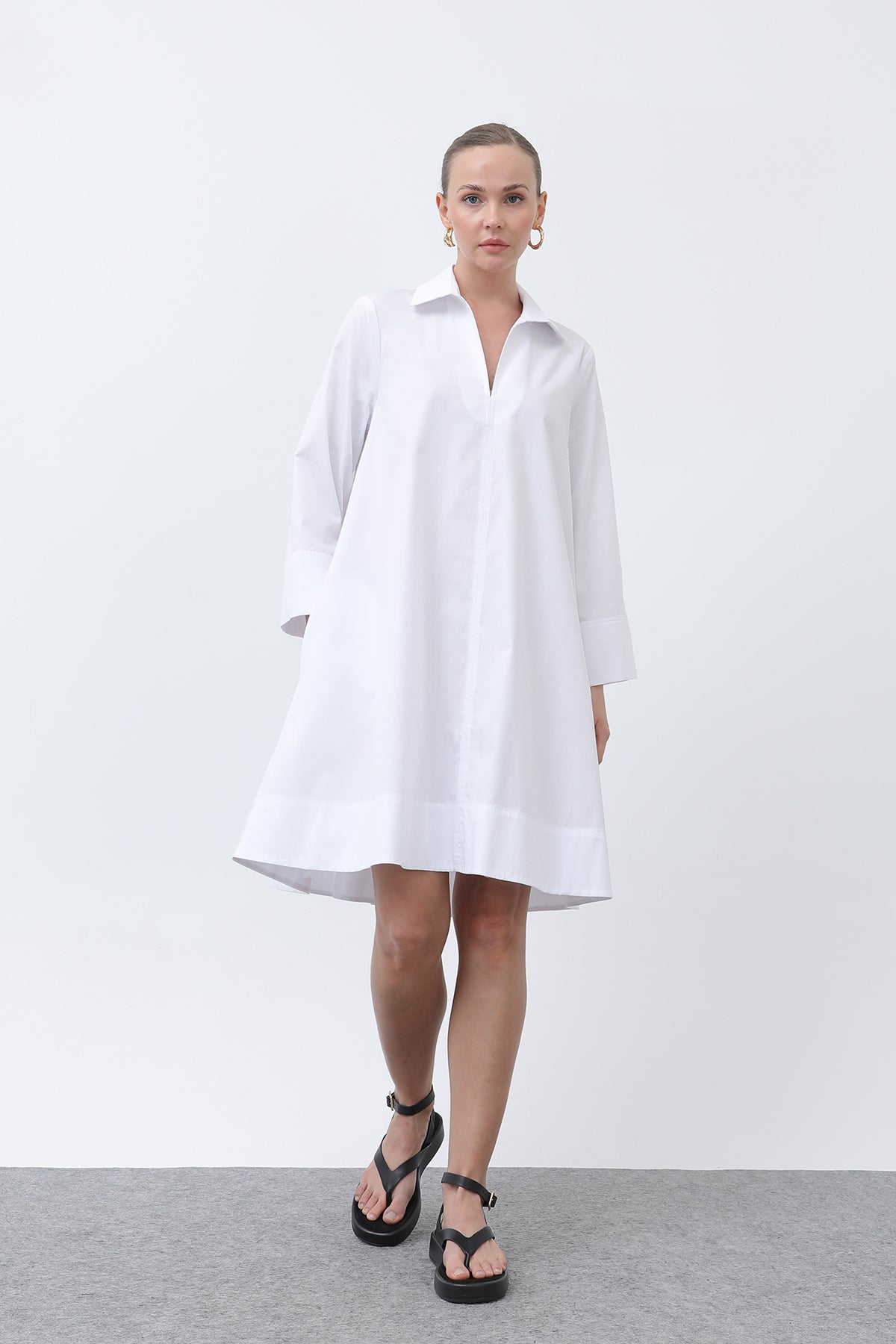 Soul Kadın Poplin Mini Elbise