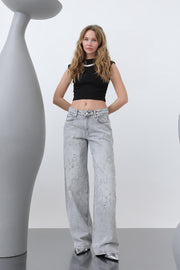 Soul Kadın Basic Bol Denim Pantolon