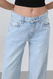 Soul Kadın Basic Bol Denim Pantolon