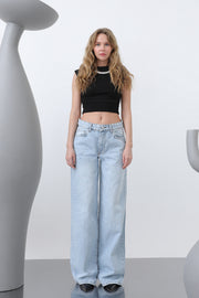 Soul Kadın Basic Bol Denim Pantolon