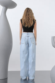 Soul Kadın Basic Bol Denim Pantolon