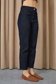 Puane Kadın Dikiş Detaylı Denim Pantolon