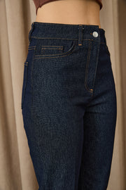 Puane Kadın Dikiş Detaylı Denim Pantolon