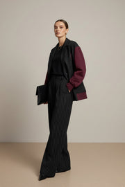 Soul Kadın Çizgili Oversize Ceket