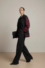 Soul Kadın Çizgili Oversize Ceket